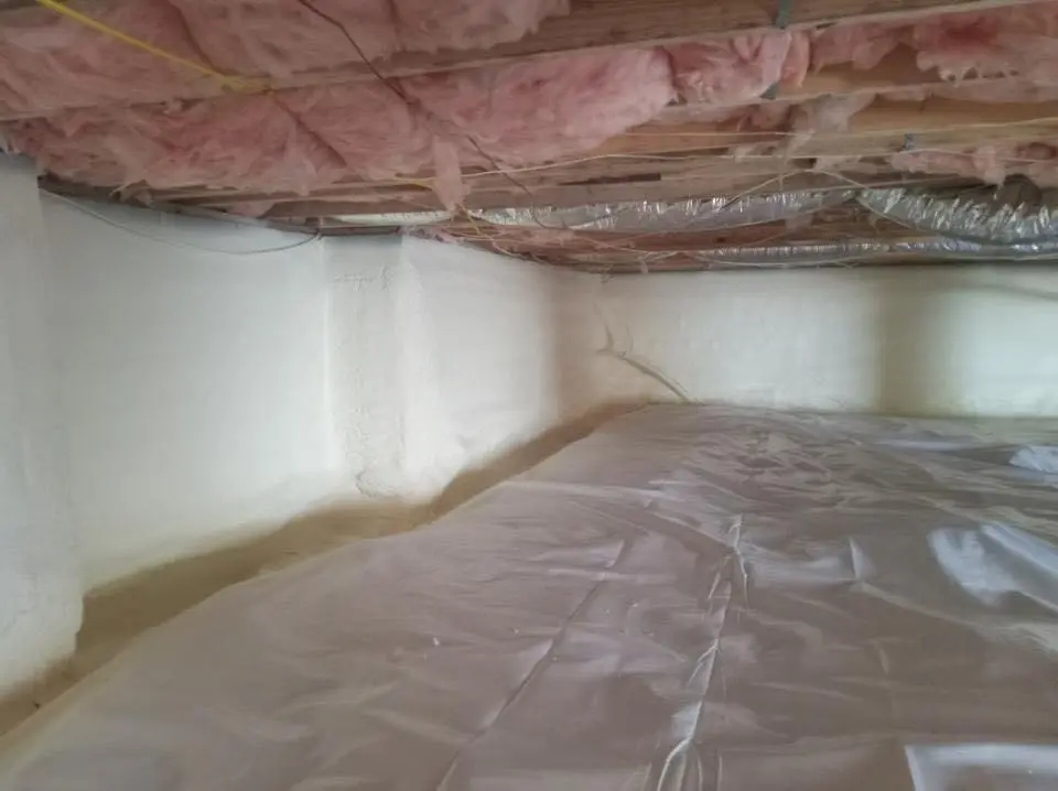 Crawl space encapsulation with closed-cell spray foam for Spray Foam Roofing in Nashville